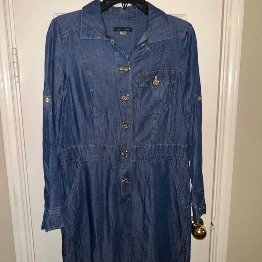 Tommy Hilfiger Blue Midi Dress